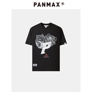PANMAX大码T袖上衣短袖男装百搭半袖美式上衣中性加大YL-TS0104