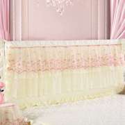 韩式蕾丝床头罩布 公主风床头套实木床头防尘罩皮床头软包保