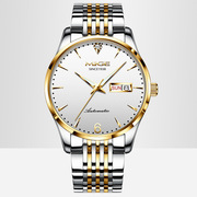 瑞士双镶钻表钢带表士手表机械全自动品牌防水男商务日历
