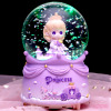 魔法城堡公主水晶球音乐盒发光可旋转木马女孩八音盒儿童生日礼物