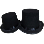黑色林肯帽高顶礼帽高帽 魔术师爵士帽 绅士帽子表演舞会派对道具