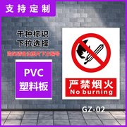 严禁烟火安全警示标识牌工厂车间安全生产禁止吸烟严禁烟火提示标识消防指示牌灭火器消火栓使用方法贴纸