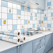 厨房防油贴纸加厚墙面防水自粘耐高温瓷，砖墙贴装饰油烟机灶台贴膜