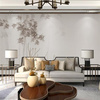 新中式古典墙布手绘水墨竹子墙纸客厅电视背景墙壁纸卧室床头壁画