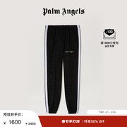 季末5折Palm Angels女士黑色金银丝休闲束脚运动长裤卫裤
