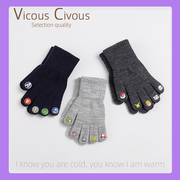 VicousCivous儿童卡通手套超级玛丽男童女宝宝宠物小精灵分指手套