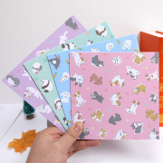 15厘米正方形印花彩色手工，儿童折纸甲虫动物，系纸鹤叠纸卡纸材料