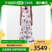 香港直邮RODARTE 女士花朵装饰印花真丝吊带连衣裙