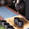 紫砂原矿陶瓷提梁壶茶具套装家用大号容量泡茶壶过滤客厅茶杯茶盘