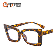方框猫眼太阳镜9019 彩色时尚男女墨镜 跨境款彩色太阳眼镜