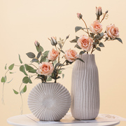 现代简约创意陶瓷花瓶干花，插花卧室居家客厅电视柜玄关餐桌装饰品