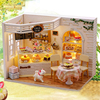 diy小屋蛋糕日记手工木制作玩具建筑房子拼装模型送生日创意礼物