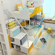 厂促儿童床配件上下床高低床，子母床楼梯柜扶手阶梯柜护栏白品