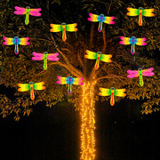 彩灯闪灯串灯户外蜻蜓挂树灯防水景观灯街道树木亮化满天星装饰灯