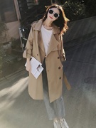 风衣女秋冬韩版复古气质修身显瘦卡其色外套高级感超好看上衣