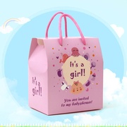 。宝宝满月喜糖盒创意生鼠孩子婴儿诞生百天出生喜蛋糖果包装礼盒