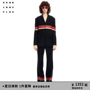 VVNK JANE PLUS春季新品百搭罗马布宽肩休闲西装女J312763028C