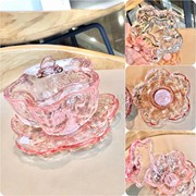 星巴克杯子2022粉色樱花朵朵款，玻璃碗组合325ml玻璃杯碟喝水茶杯