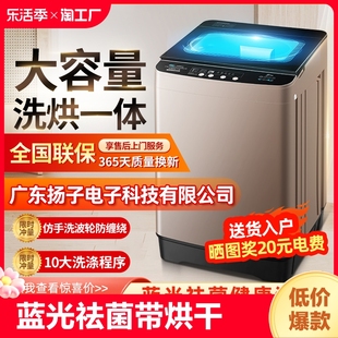 广东扬子洗衣机家用全自动波轮，迷你小型婴儿童，烘干洗脱一体大容量