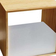 楠竹日式桌面格子柜桌面书架自由组合收纳书房储物置物架小书柜