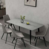 轻奢岩板餐桌家用小户型长方形，餐厅饭桌现代简约大理石餐桌椅组合