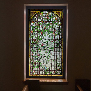 教堂玻璃贴膜艺术蒂凡尼玻璃贴画 欧式酒店别墅窗户彩色玻璃贴纸