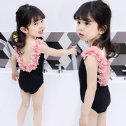 儿童泳衣韩国可爱裙式游泳服1女童2宝宝，3婴儿4连体小童公主比基尼