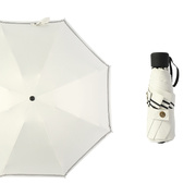 拼接条纹太阳伞防晒防紫外线女简约折叠黑胶遮阳伞小清新晴雨两用