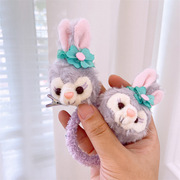 韩版紫色兔子仙女洗脸发带可爱卡通兔耳朵头箍发圈发夹亲子款发卡