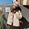 2024设计感麂皮绒羊羔，毛外套(毛外套)女韩版短款加厚皮毛一体棉服