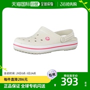 日本直邮Crocs男女同款凉鞋白色轻便厚底舒适休闲百搭防滑