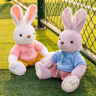 正版赛特嘟嘟卫衣小兔子，公仔长耳朵兔，布娃娃玩偶仿真毛绒玩具女孩