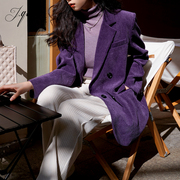 吸晴亮紫色 复古时髦摩登范~ 高级感十足