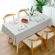 pvc餐桌布防水防油免洗纯色直边长方形桌布，家居沙发布茶几布