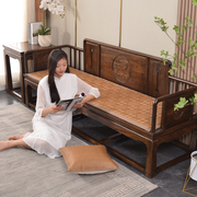 新中式红木沙发垫藤席坐垫夏季凉席，加厚椅垫实木沙发垫防滑可定制