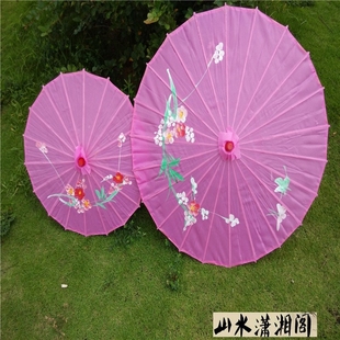 小号 杭州西湖绸伞舞蹈伞丝绸工艺伞旅游纪念伞 道具装饰伞