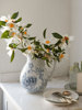 复古青花瓷花瓶高级感手绘创意，陶瓷花花器，客厅插法式关装饰摆件