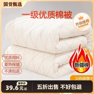 新疆一级长绒棉被棉花被子，被芯棉絮床垫被褥子手工，冬被全棉纯棉花