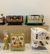 山姆迪库复古咖啡机积木模型拼装机器玩具摆件女孩生日礼物磨豆机