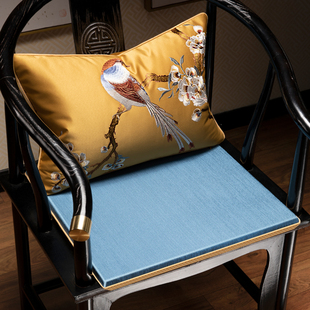 中式圈椅太师椅椅垫防滑垫子家用实木家具茶桌椅通用官帽椅可定制