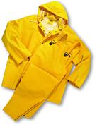 儿童雨衣背带裤连体欧美分体黄色贴布革劳保分雨裤分帽套装单贴