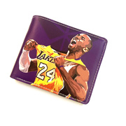 pu短夹钱包篮球明星，科比杜兰特库里钱包运动包，球迷用品生日礼物