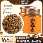 特级金骏眉高端养胃红茶，新茶浓香蜜香型正宗金俊眉，茶叶礼盒装500g