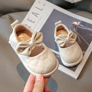 春季女宝宝学步鞋女童0一1-3岁春秋女宝12个月公主鞋婴儿软底鞋子