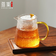 雅集茶具玻璃泡茶壶，耐高温加厚茶水分离茶壶单壶家用过滤茶壶套装
