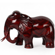 整木雕刻工艺品红木大象实木摆件 大号30cm木雕大象客厅装饰木象