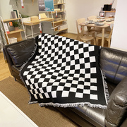 双面格子沙发毯盖毯客厅，全盖网红沙发巾，休闲毯沙发盖布沙发垫