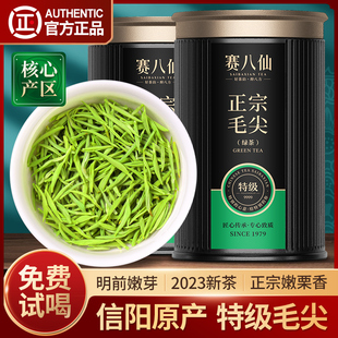 赛八仙2023新茶毛尖茶叶信阳绿茶明前特级嫩芽A浓香型散装毛尖茶