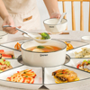 团圆拼盘餐具组合过年陶瓷，盘子菜盘家用创意家庭火锅聚会摆盘套装