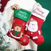 圣诞袜子礼物袋大号儿童老人袋场景布置挂件挂饰圣诞节装饰品